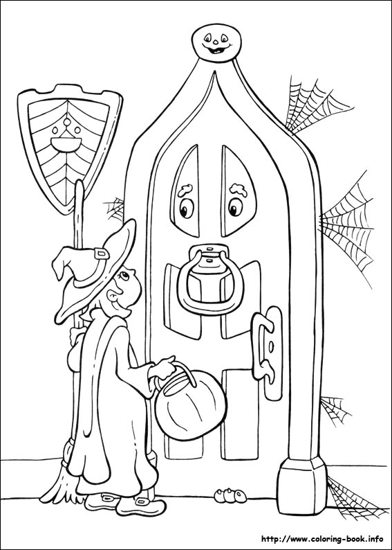 Halloween coloring picture