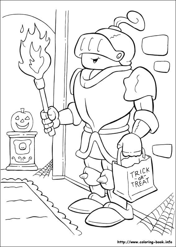 Halloween coloring picture