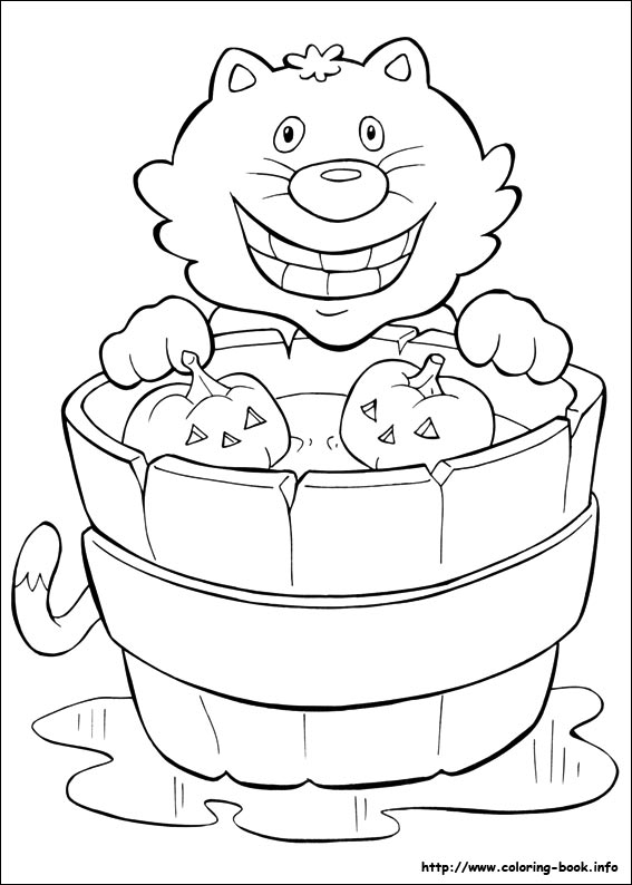 Halloween coloring picture