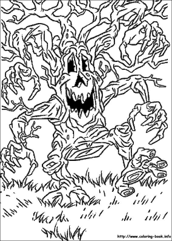 Halloween coloring picture