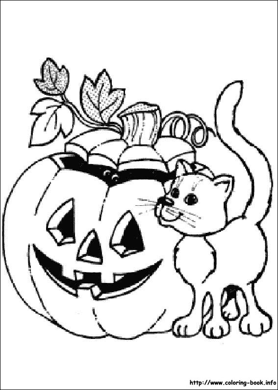 Halloween coloring picture