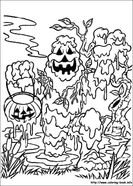 Halloween coloring picture