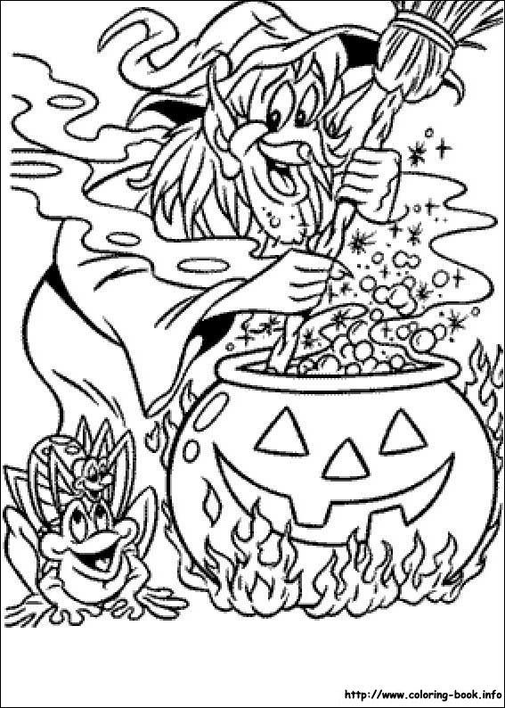 Halloween coloring picture