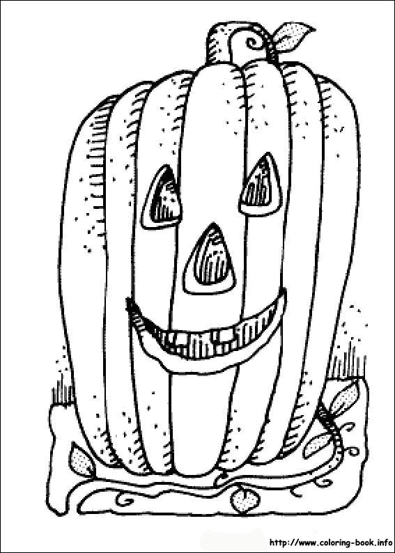 Halloween coloring picture