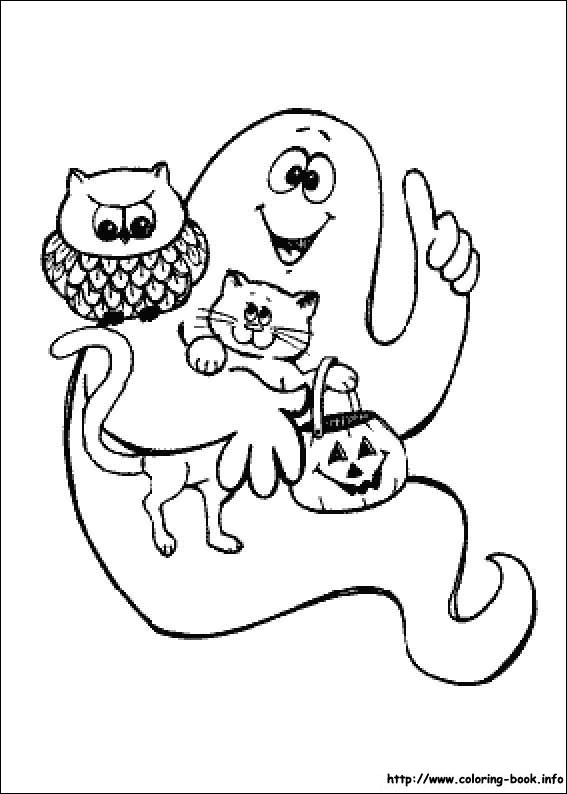 Halloween coloring picture