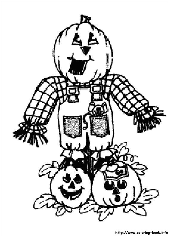 Halloween coloring picture