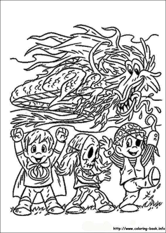 Halloween coloring picture