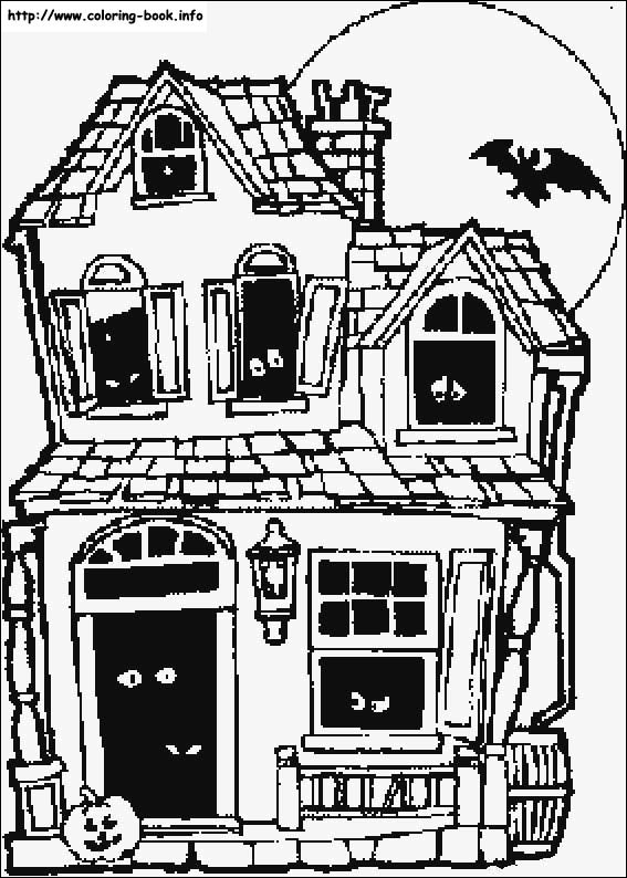 Halloween coloring picture