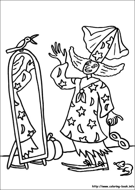 Halloween coloring picture