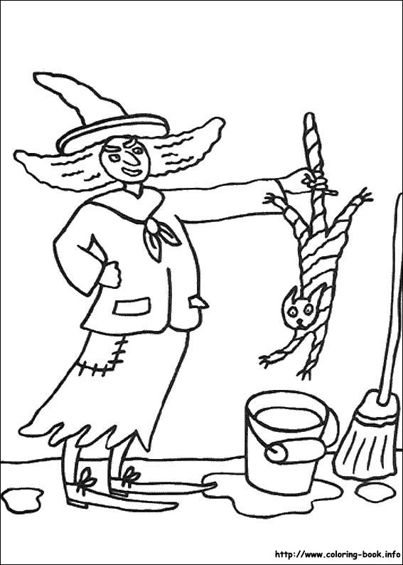 Halloween coloring picture