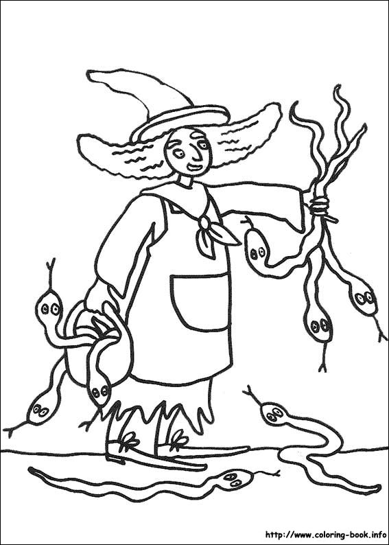 Halloween coloring picture