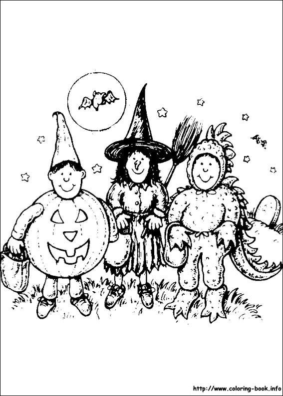 Halloween coloring picture