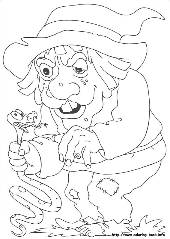 Halloween coloring picture