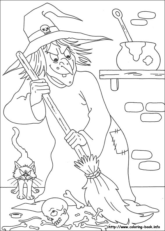 Halloween coloring picture