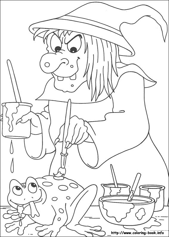 Halloween coloring picture