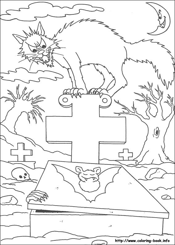 Halloween coloring picture