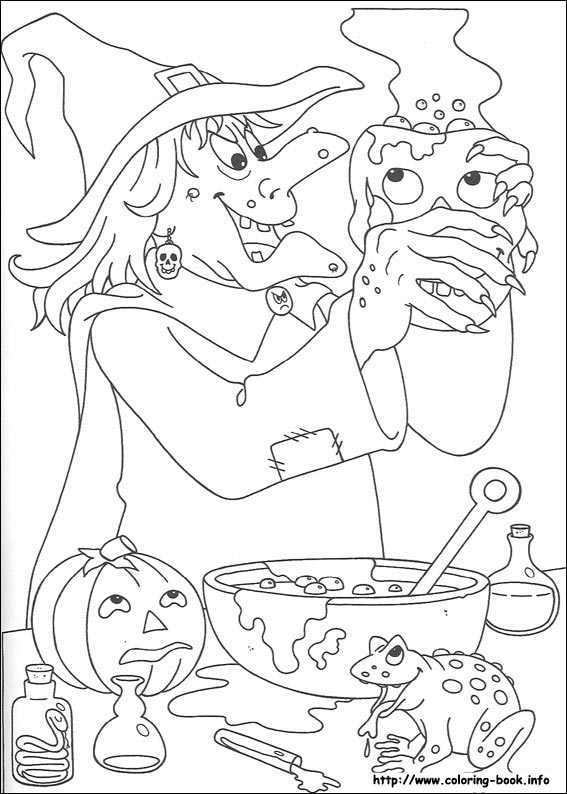 Halloween coloring picture