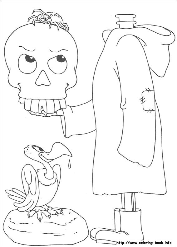 Halloween coloring picture