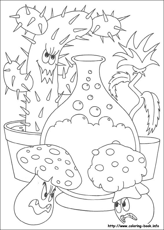 Halloween coloring picture