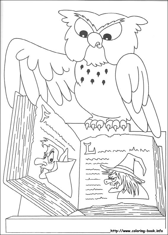 Halloween coloring picture