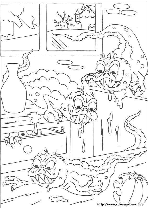 Halloween coloring picture