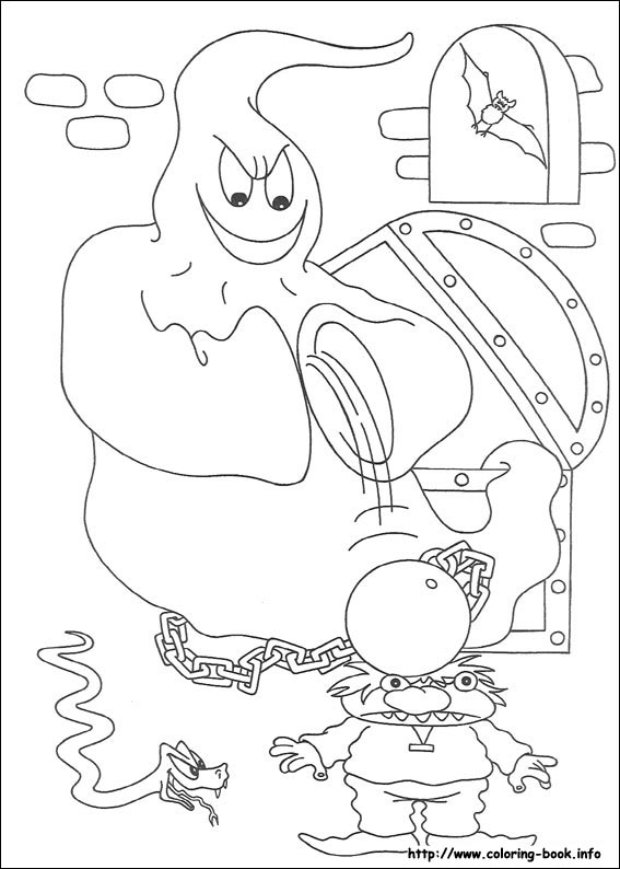 Halloween coloring picture