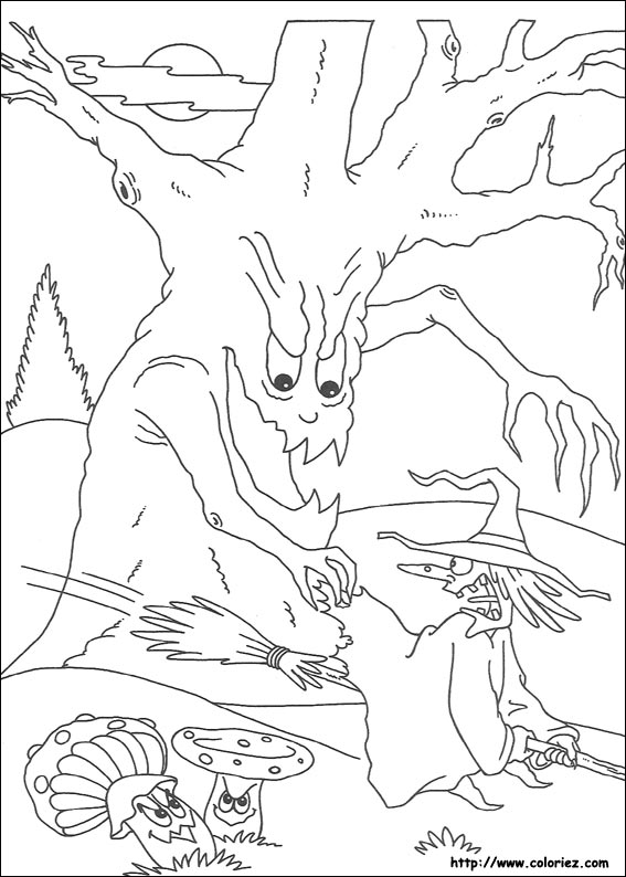 Halloween coloring picture