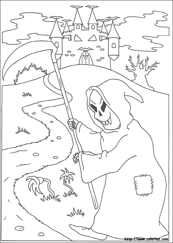 Halloween coloring picture