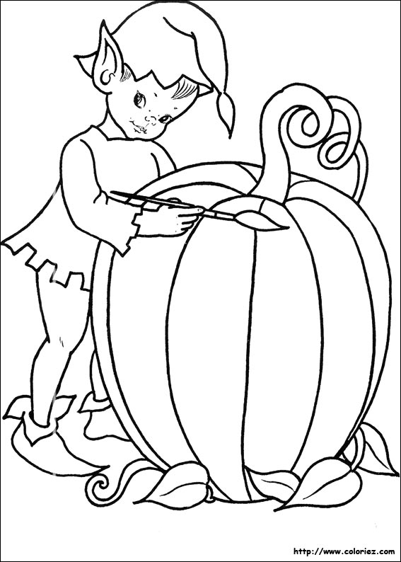 Halloween coloring picture