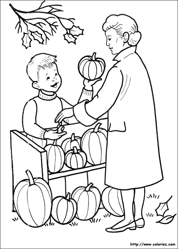 Halloween coloring picture