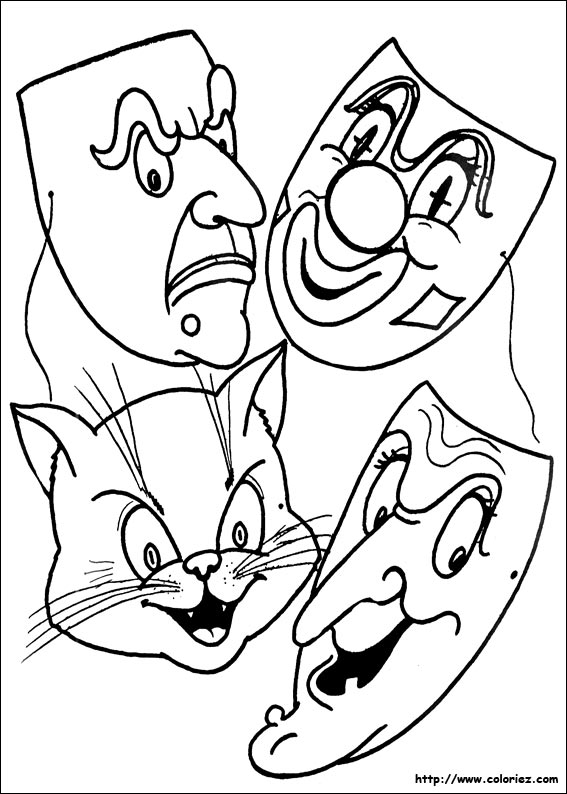 Halloween coloring picture