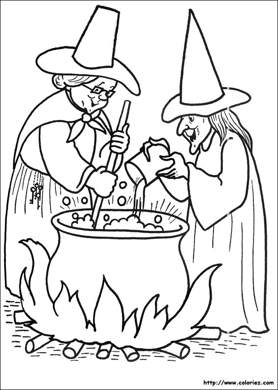 Halloween coloring picture