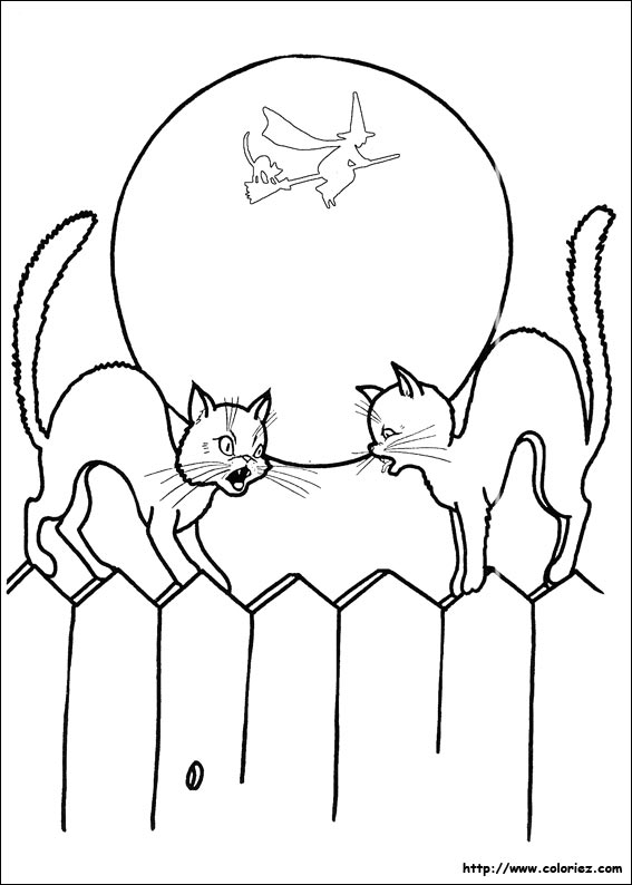 Halloween coloring picture