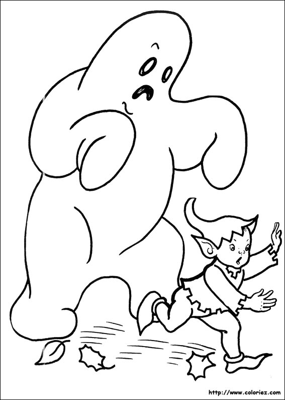 Halloween coloring picture