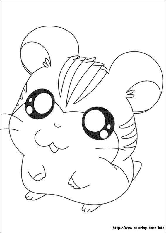 Hamtaro coloring picture