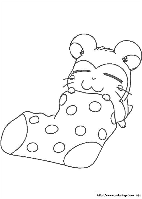 Hamtaro coloring picture