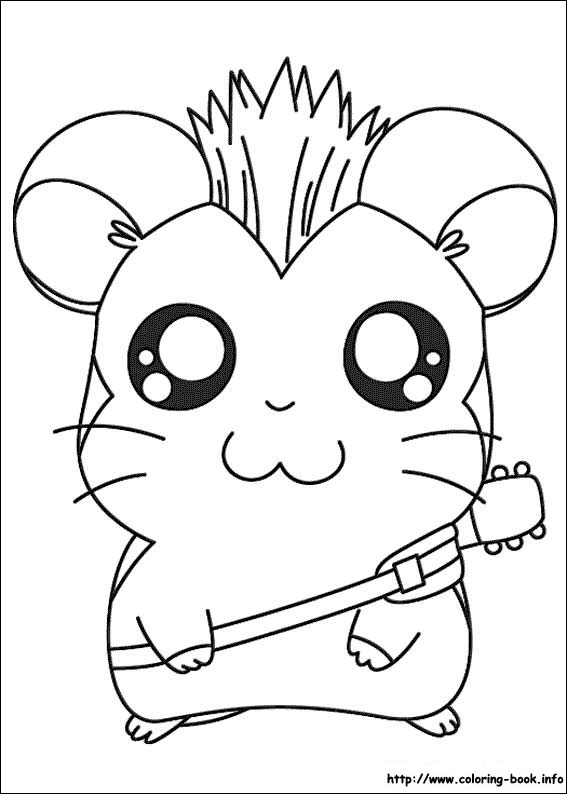 Hamtaro coloring picture