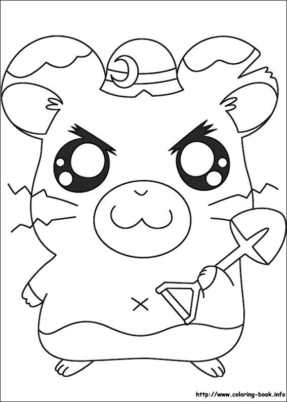 Hamtaro coloring picture