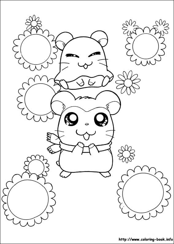 Hamtaro coloring picture