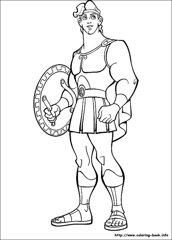 Hercules coloring picture