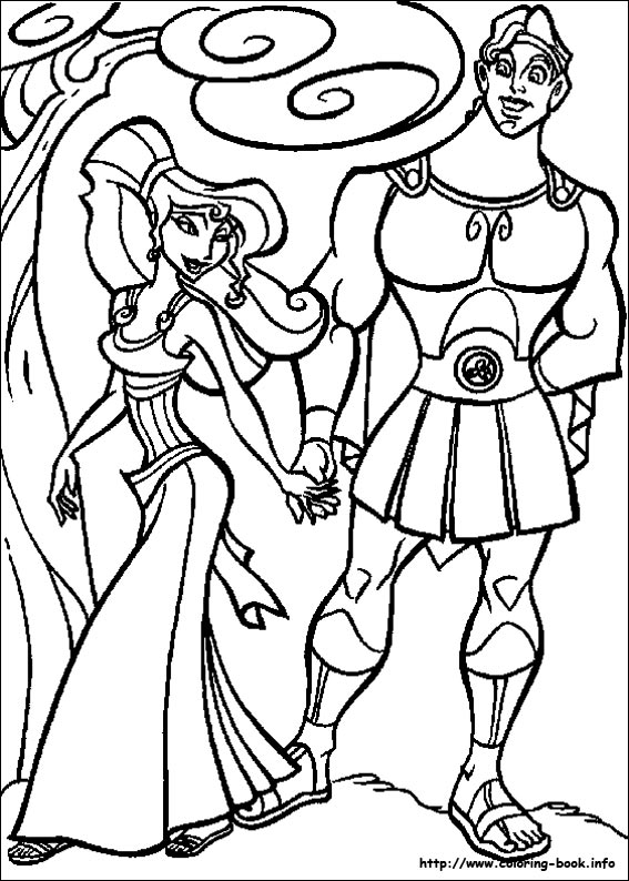 Hercules coloring picture