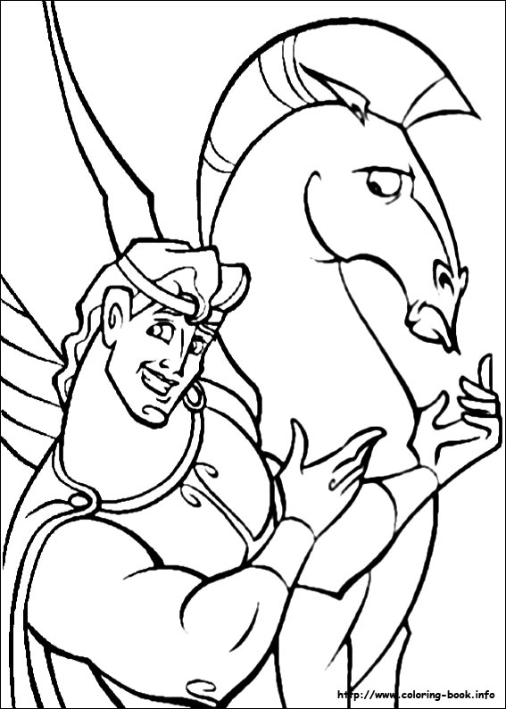 Hercules coloring picture