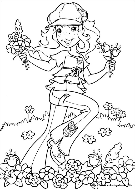 Holly Hobbie coloring picture