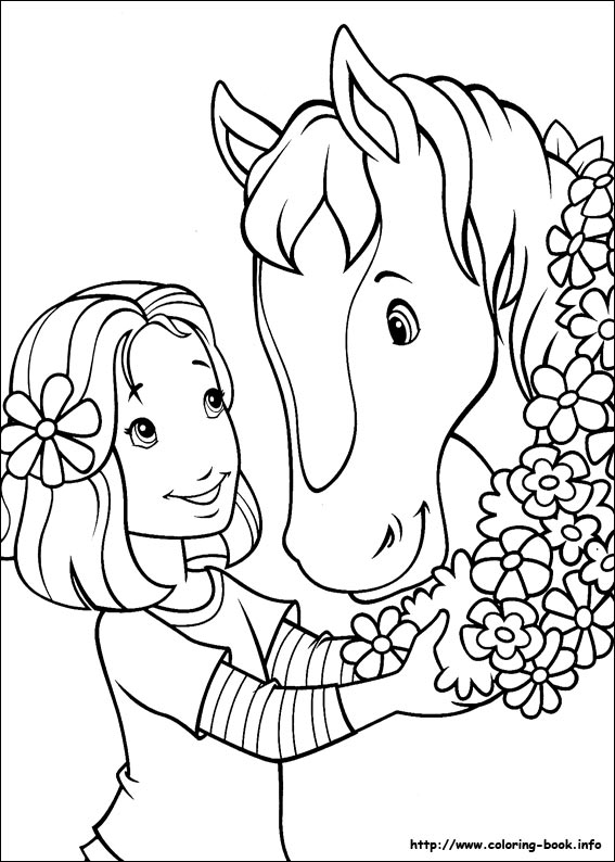 Holly Hobbie coloring picture