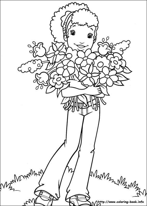 Holly Hobbie coloring picture