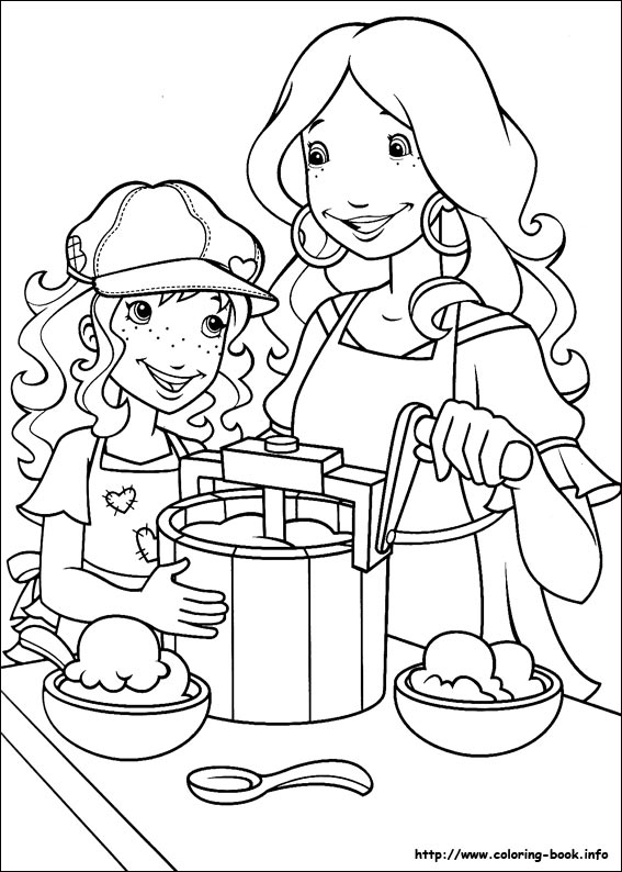 Holly Hobbie coloring picture