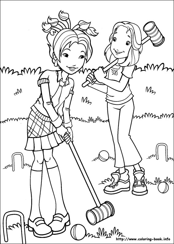 Holly Hobbie coloring picture