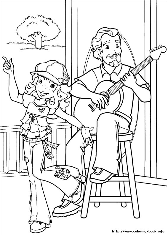 Holly Hobbie coloring picture