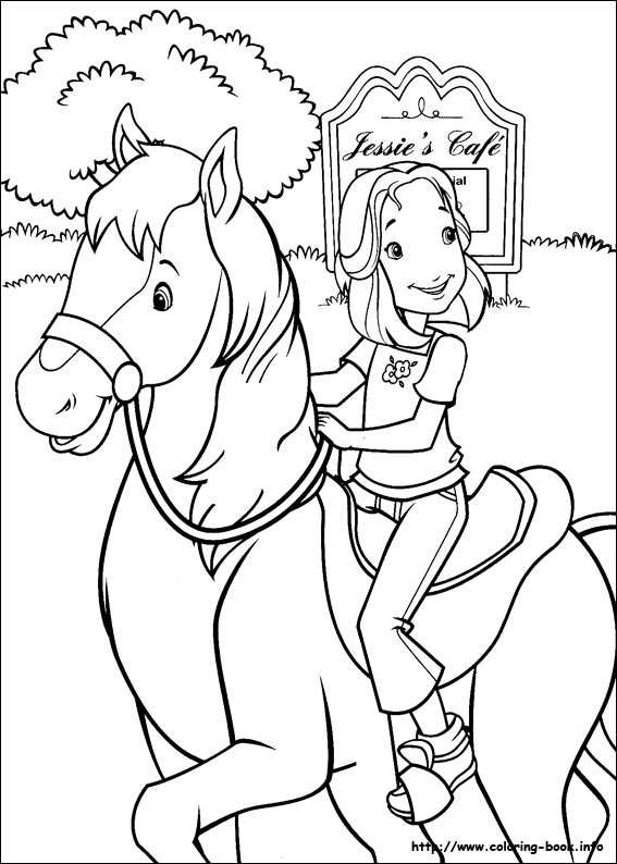 Holly Hobbie coloring picture