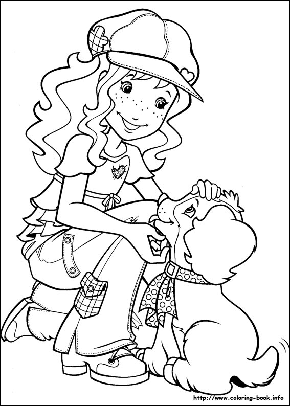 Holly Hobbie coloring picture